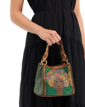 Anna Donne Small Shopping Bag - Verde Woman