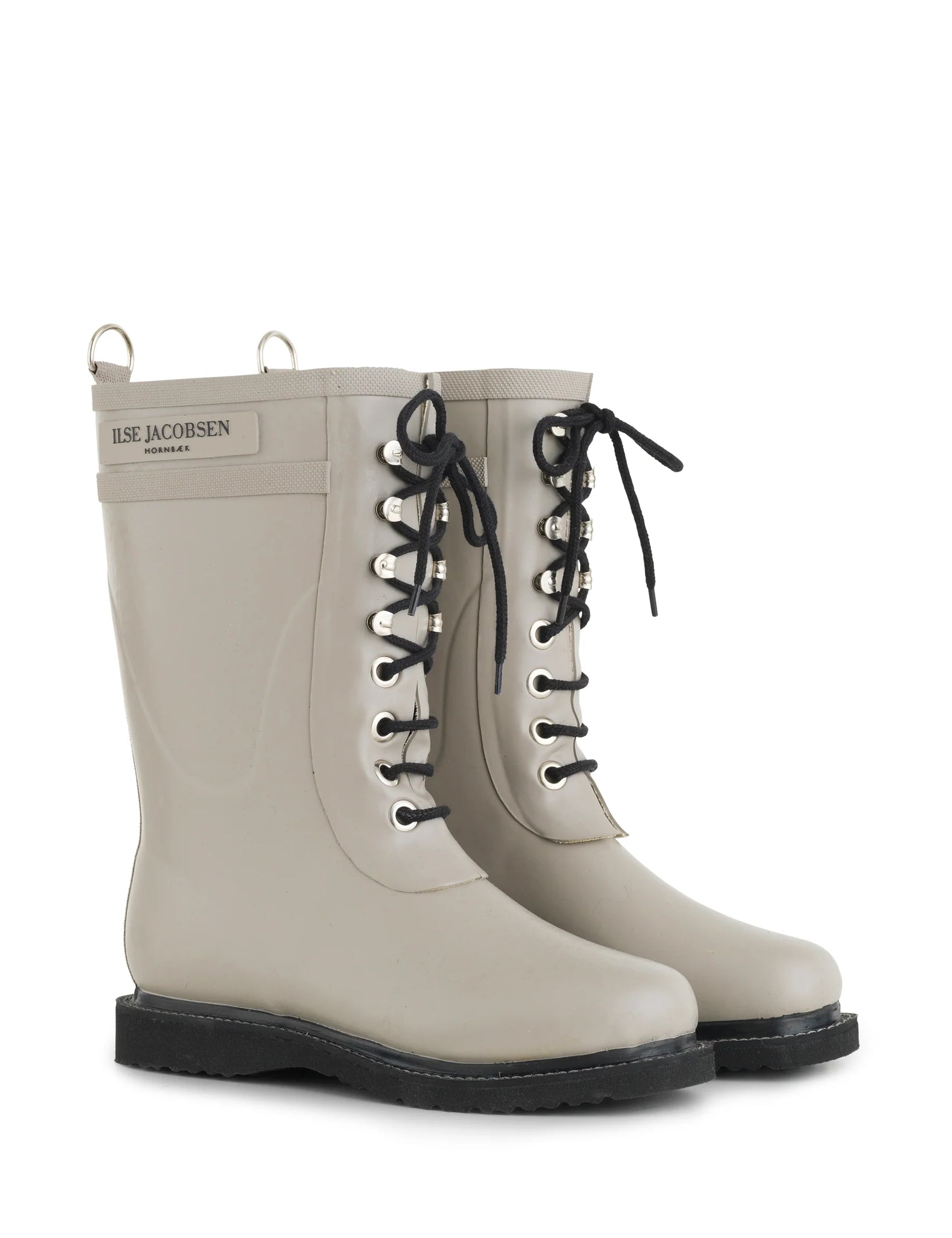 Mid Lace Up Rubber Boot - Atmosphere