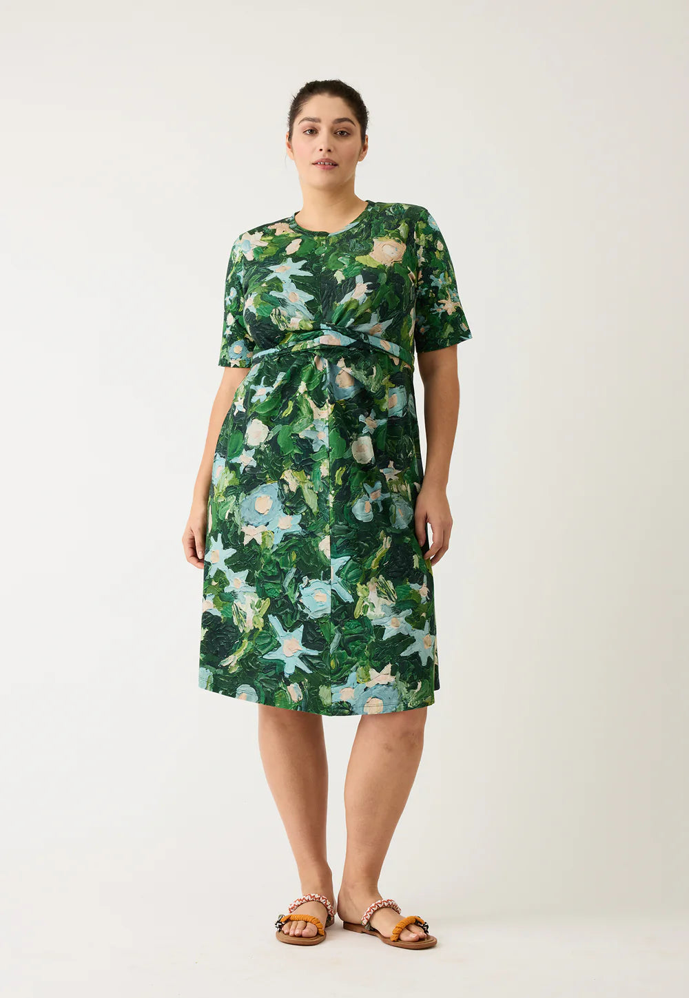 Terra Wrap Dress - Garden