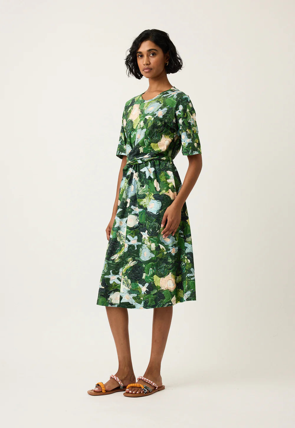 Terra Wrap Dress - Garden