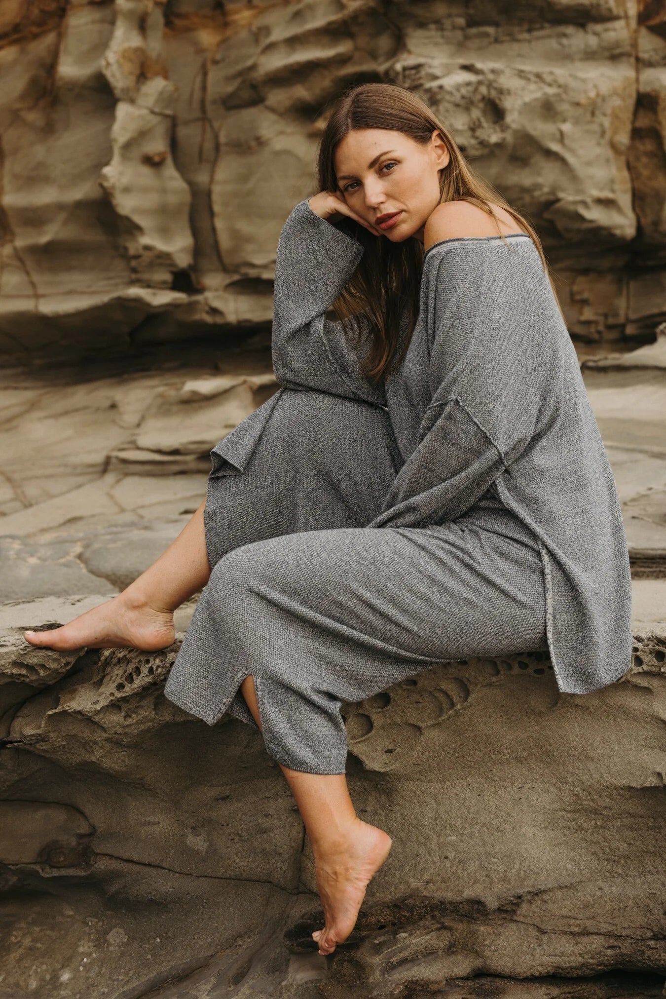 Retreat Cotton Twist Full Length Pant - Pool Combo