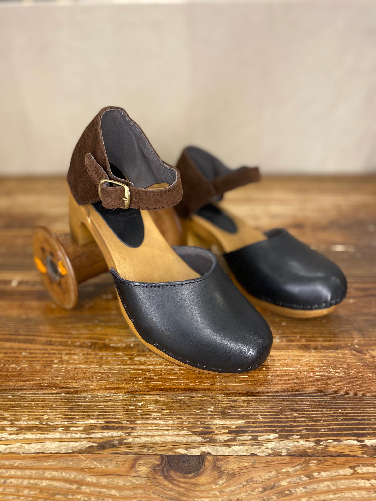 Pérouges High Clog - Nero/Choc