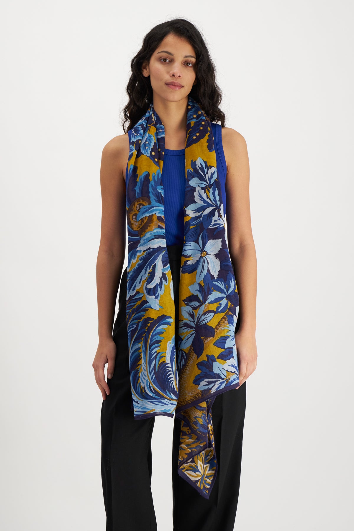 Chatou Winter Duck Blue Scarf