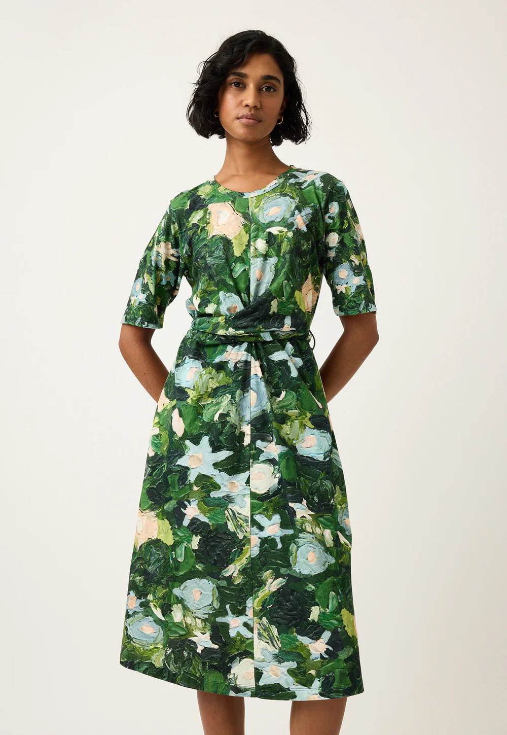 Terra Wrap Dress - Garden