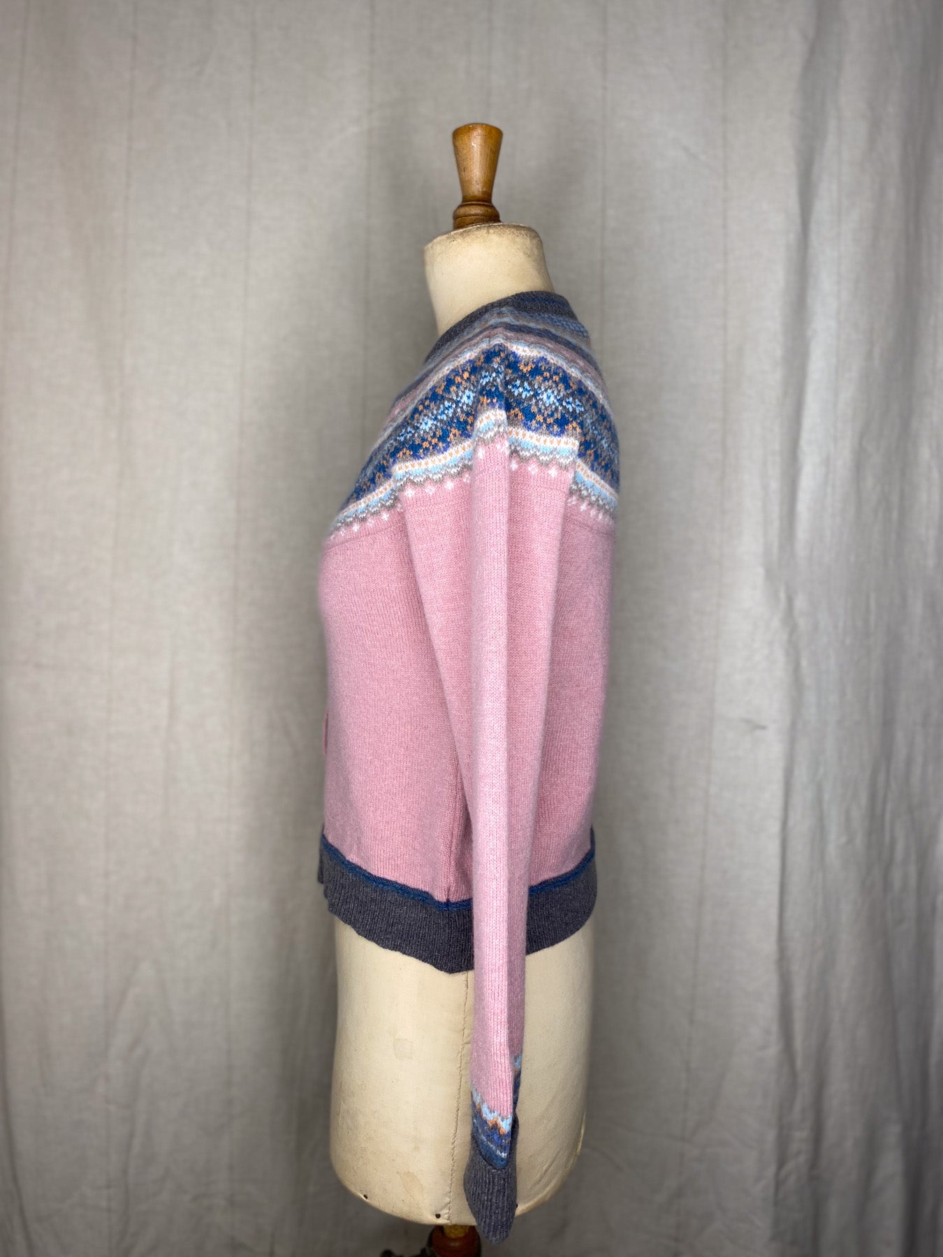 Alpine Short Cardigan - Vintage Pink