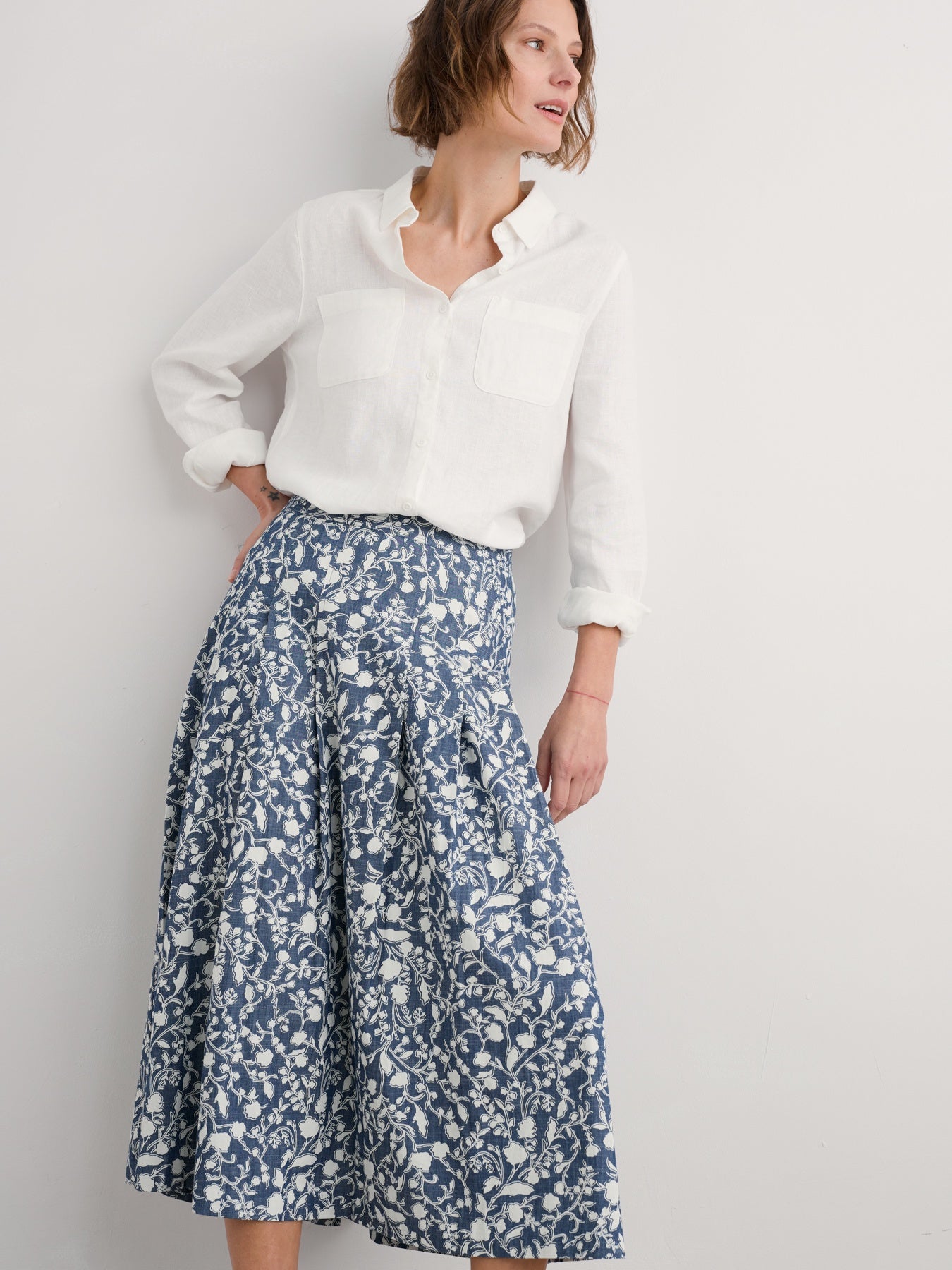 Jamboree Skirt - Shadow Blossom Indigo