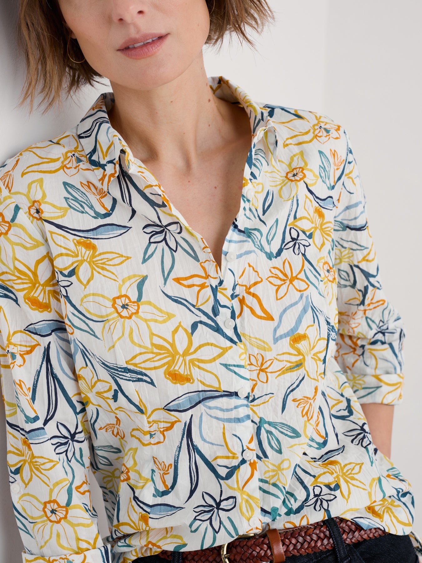 Larissa Shirt - Painted Daffodil Chalk