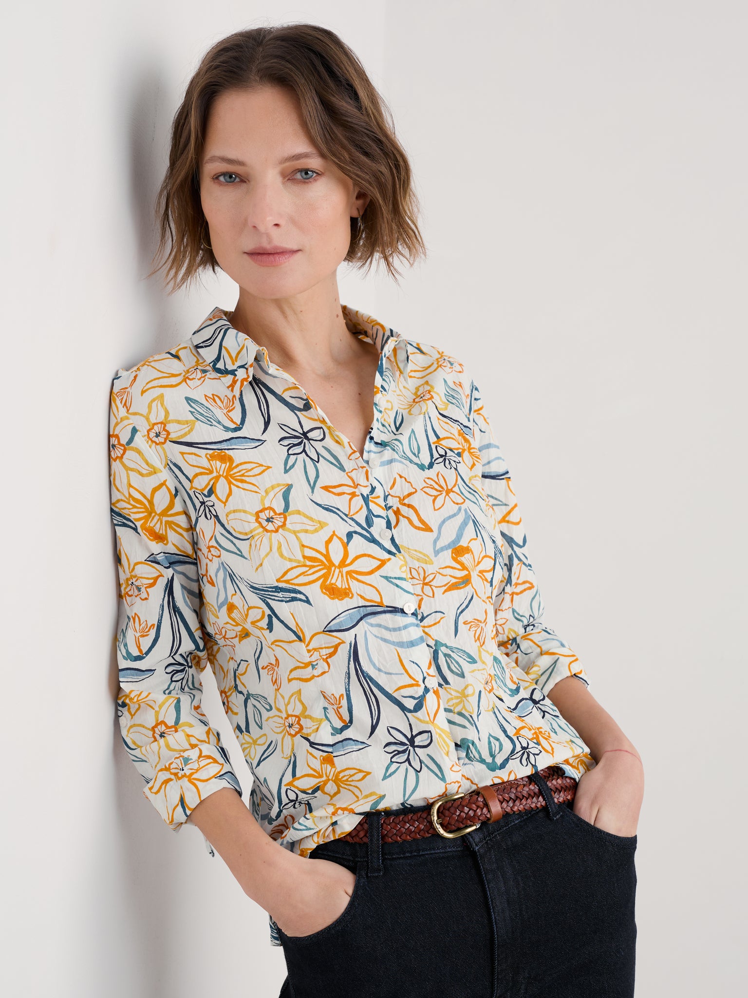 Larissa Shirt - Painted Daffodil Chalk