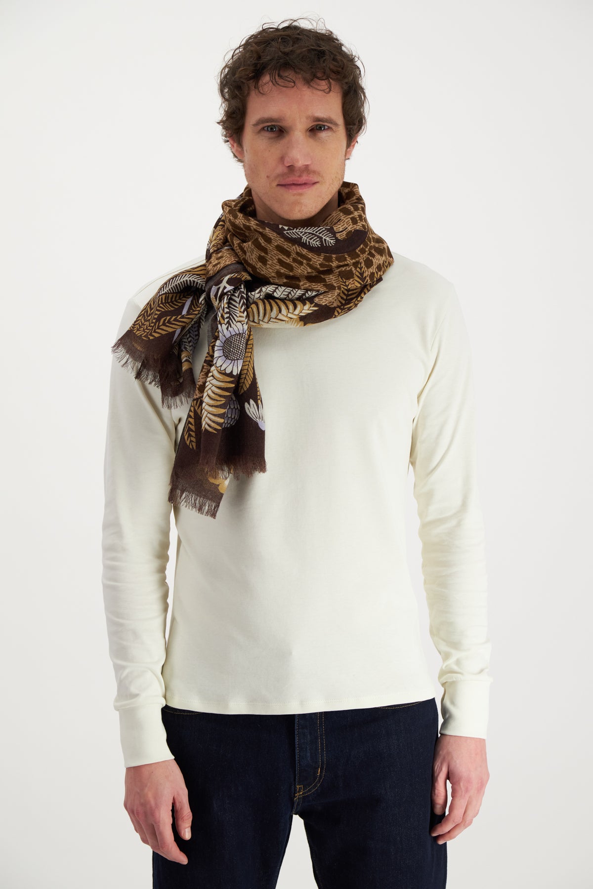Rousseau Natural Wool Scarf