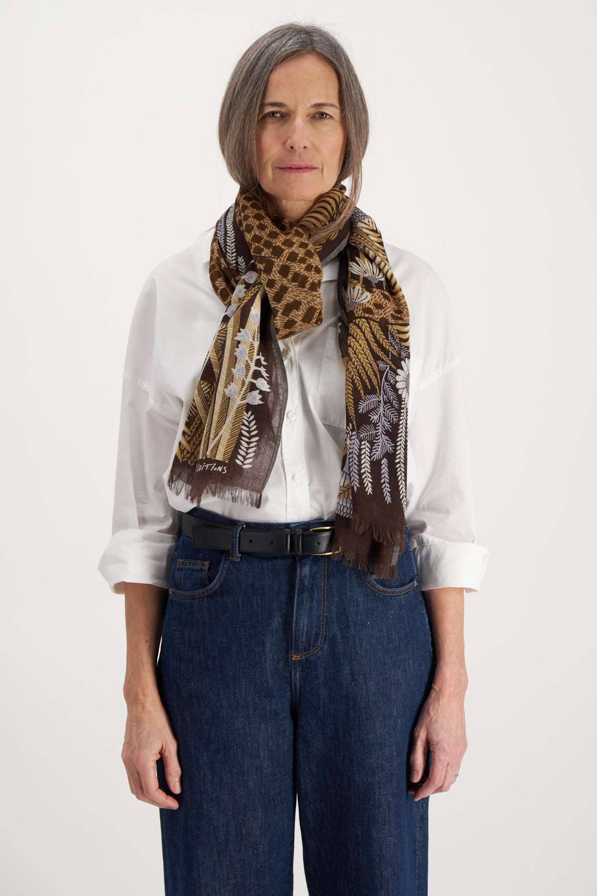 Rousseau Natural Wool Scarf