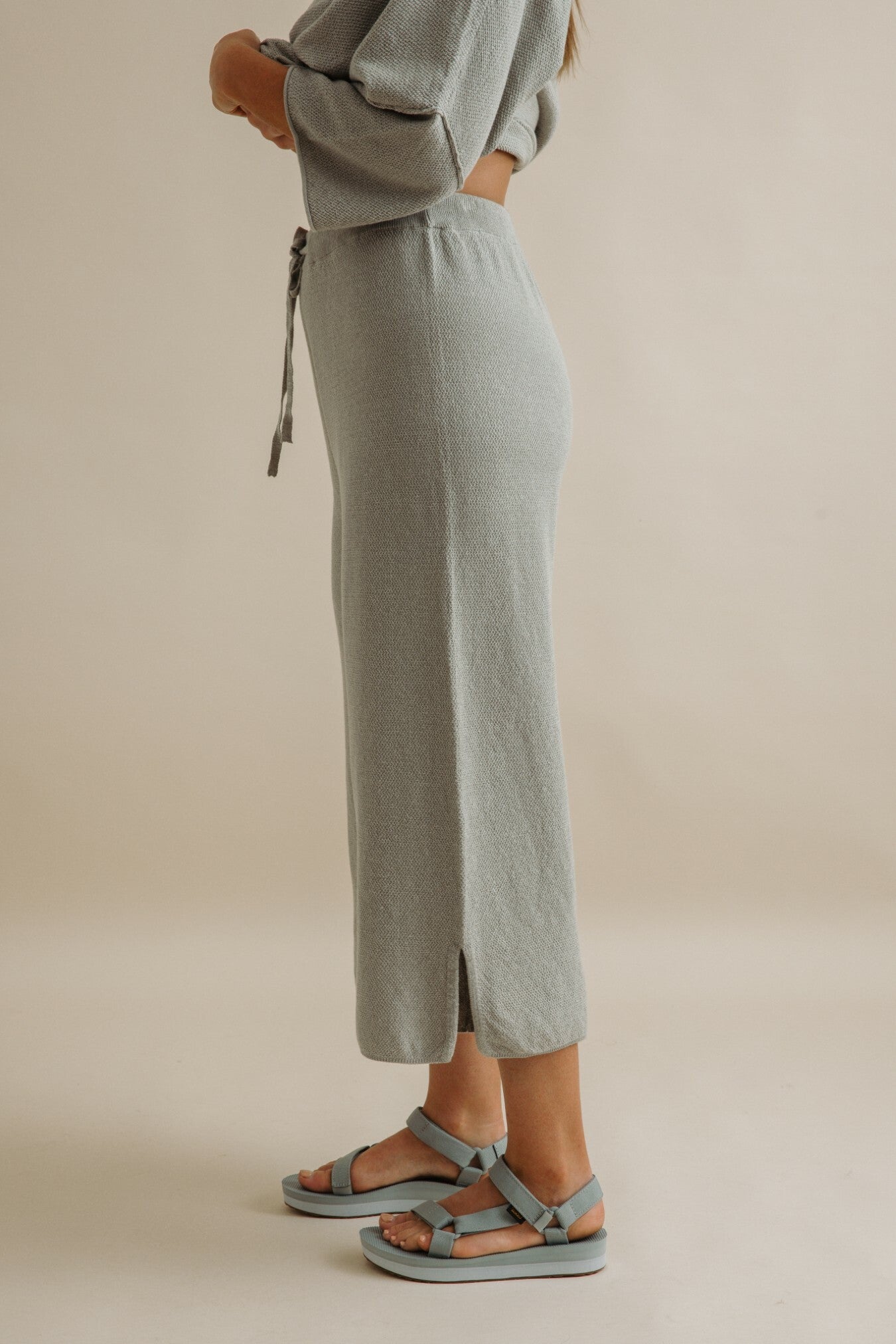 Retreat Cotton Twist Pant - Thyme Combo