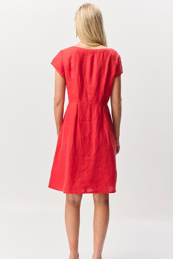 Coral Sea Dress - Red