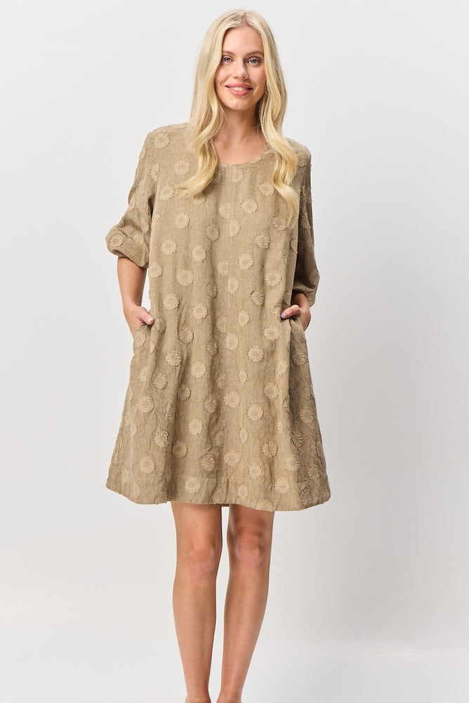 Santa Claire Dress - Tan