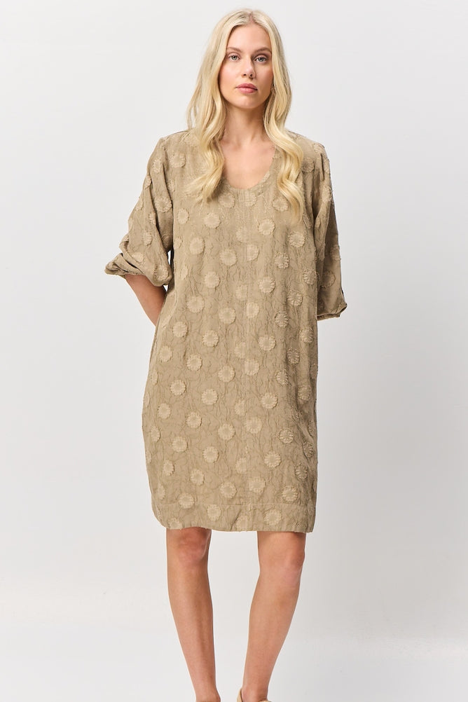 Santa Claire Dress - Tan