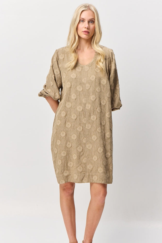 Santa Claire Dress - Tan