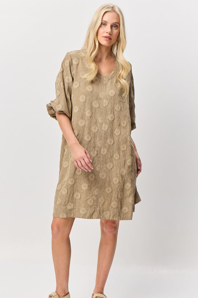 Santa Claire Dress - Tan