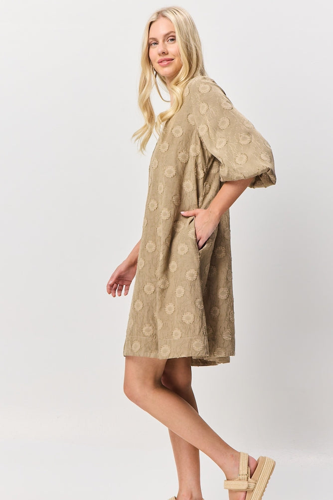 Santa Claire Dress - Tan