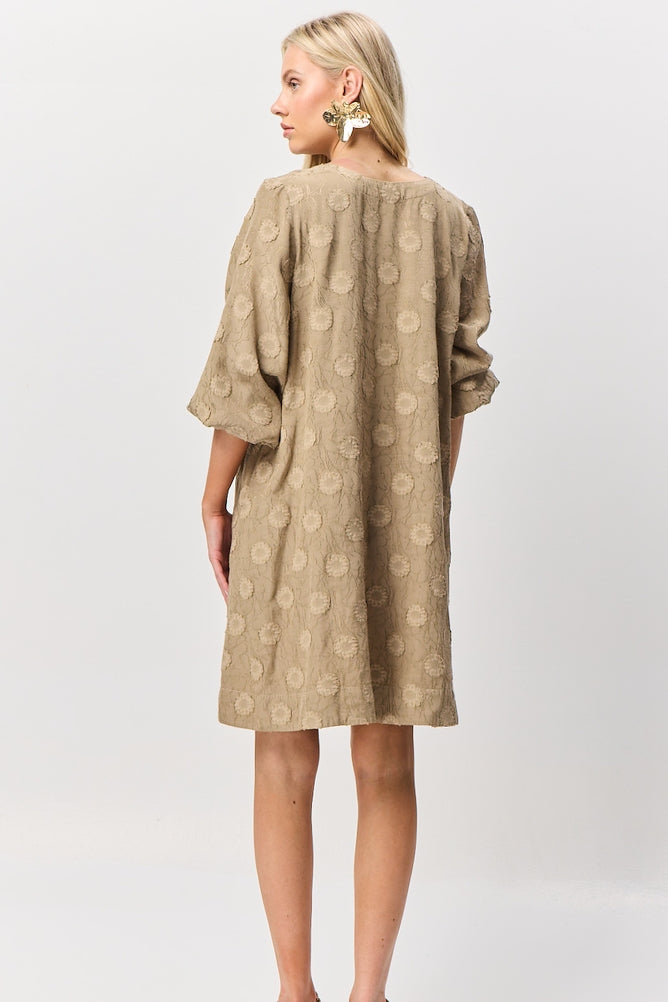 Santa Claire Dress - Tan