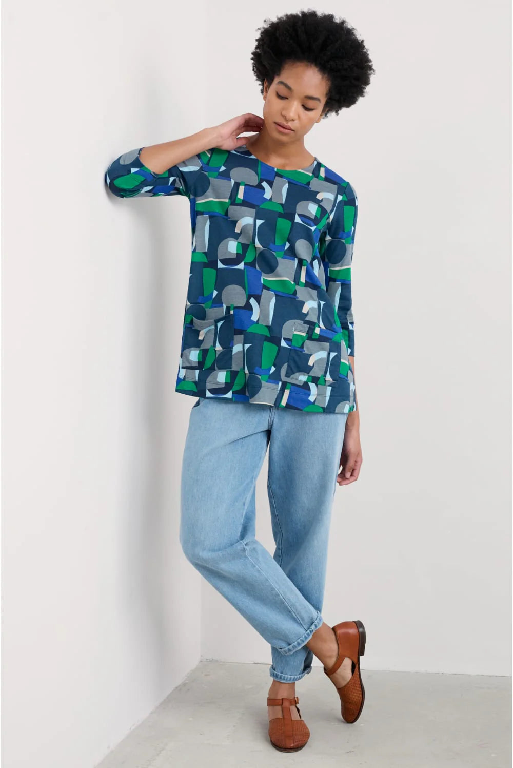 Drawing Book Top - Zenor Abstract Maritime