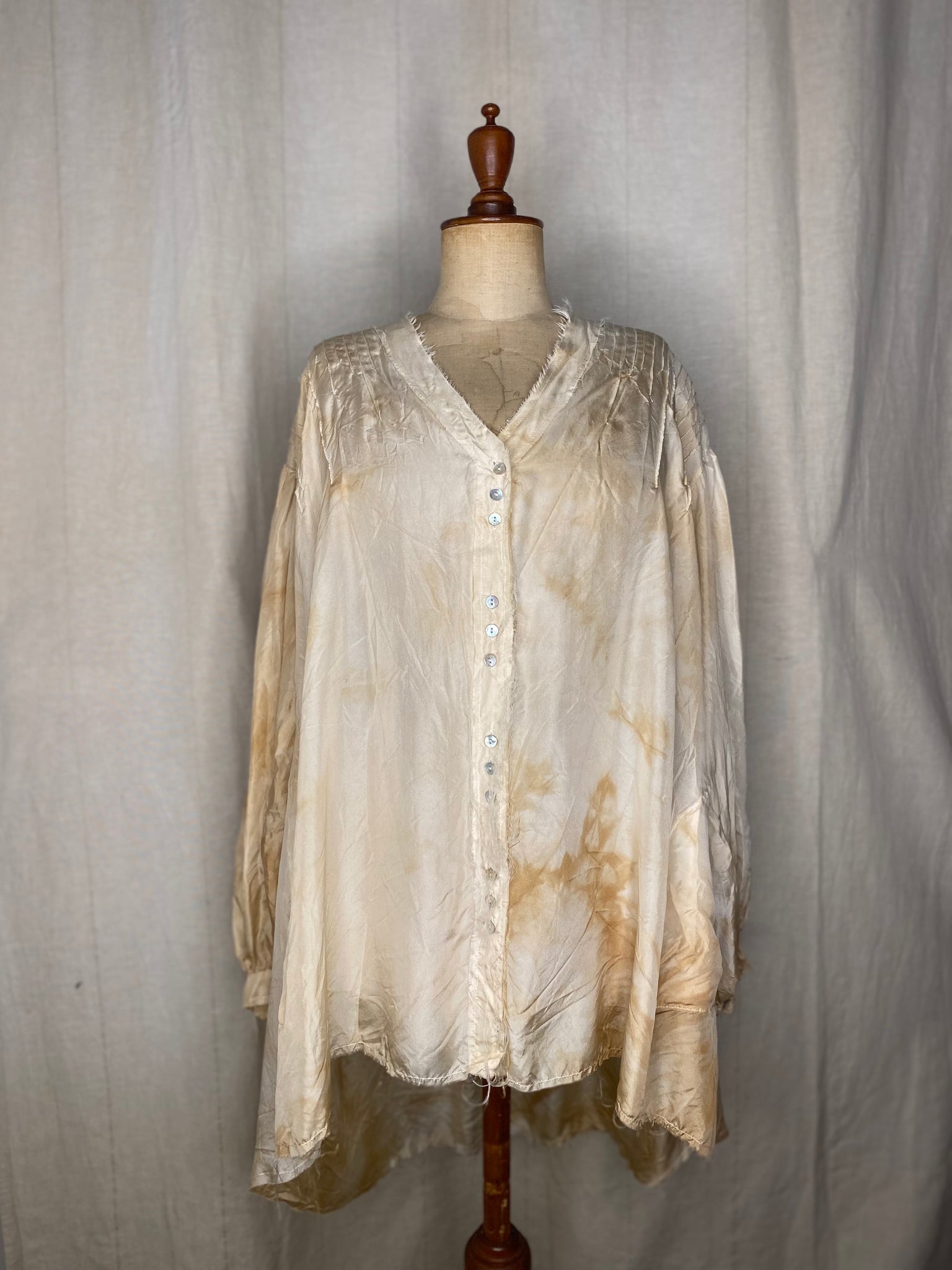 Silk Pintuck Shirt