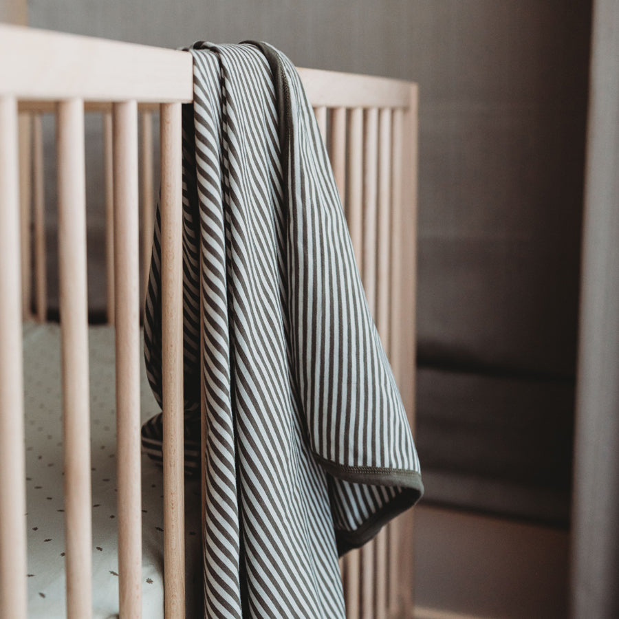Organic Baby Wrap - Moss Stripe