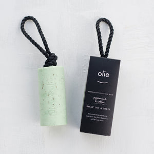 Soap on a Rope - Peppermint & Coffee