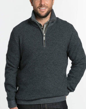 Textured 1/2 Zip Sweater